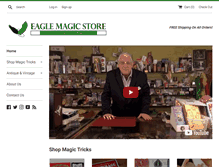 Tablet Screenshot of eaglemagicstore.com